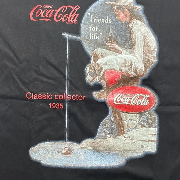 Short Sleeve T-Shirt "Fishing", Black or Dark Navy, Unisex, Adult/Kid, Small 17" - Picture 1 of 4